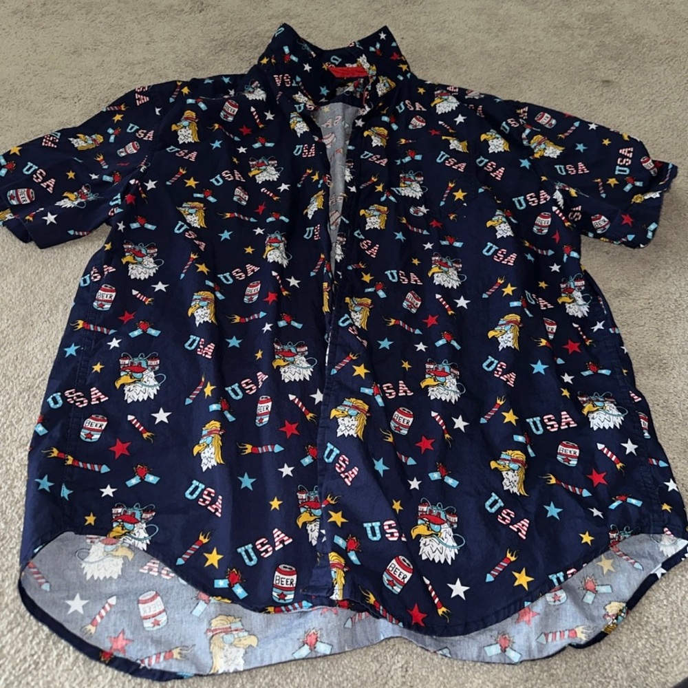 USA button up shirt